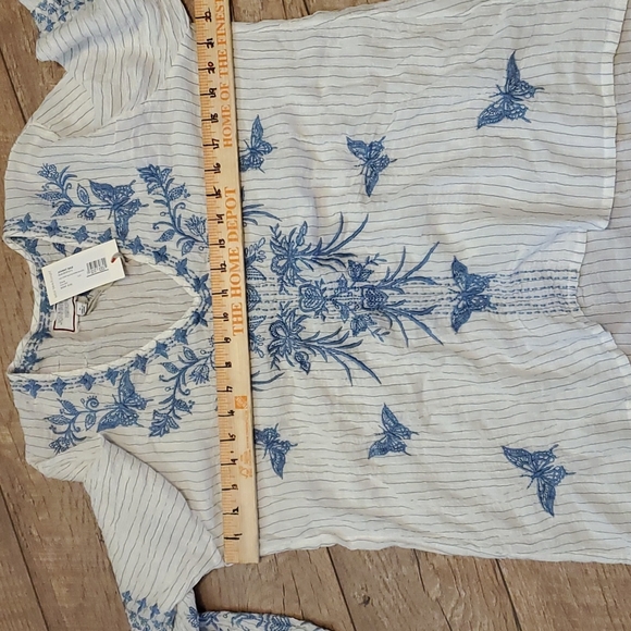 Johnny Was Workshop Lulu Puff Sleeve Swing Blouse - Picture 11 of 14